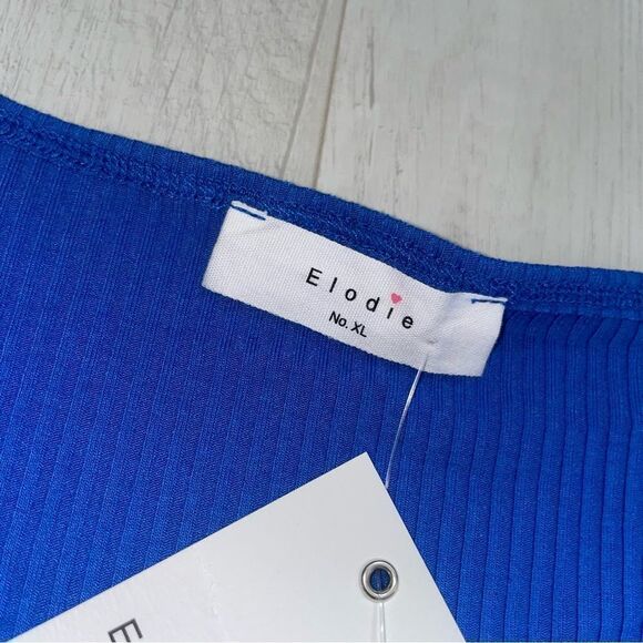 🚨 3 for $25 - ELODIE Nwt Ribbed Bodysuit - Picture 3 of 7
